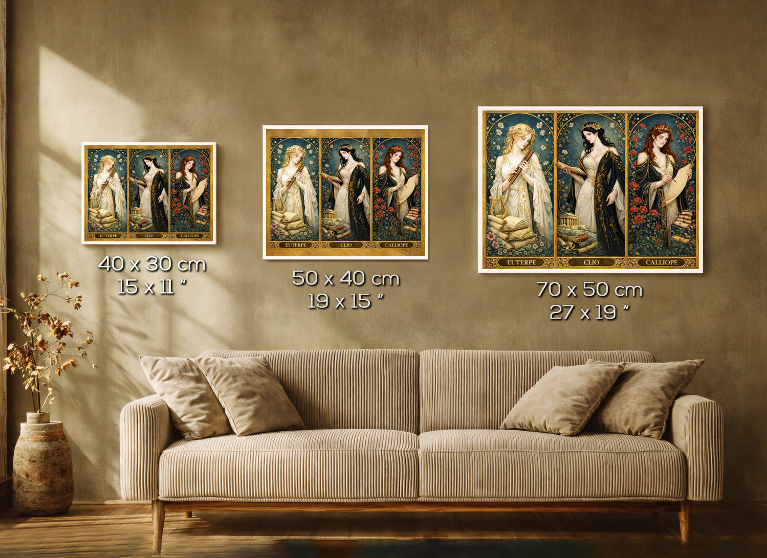 medidas horizontal posters